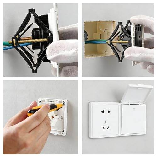Tige de support pour électricien avec filetage extensible pour boîte 86 mm
