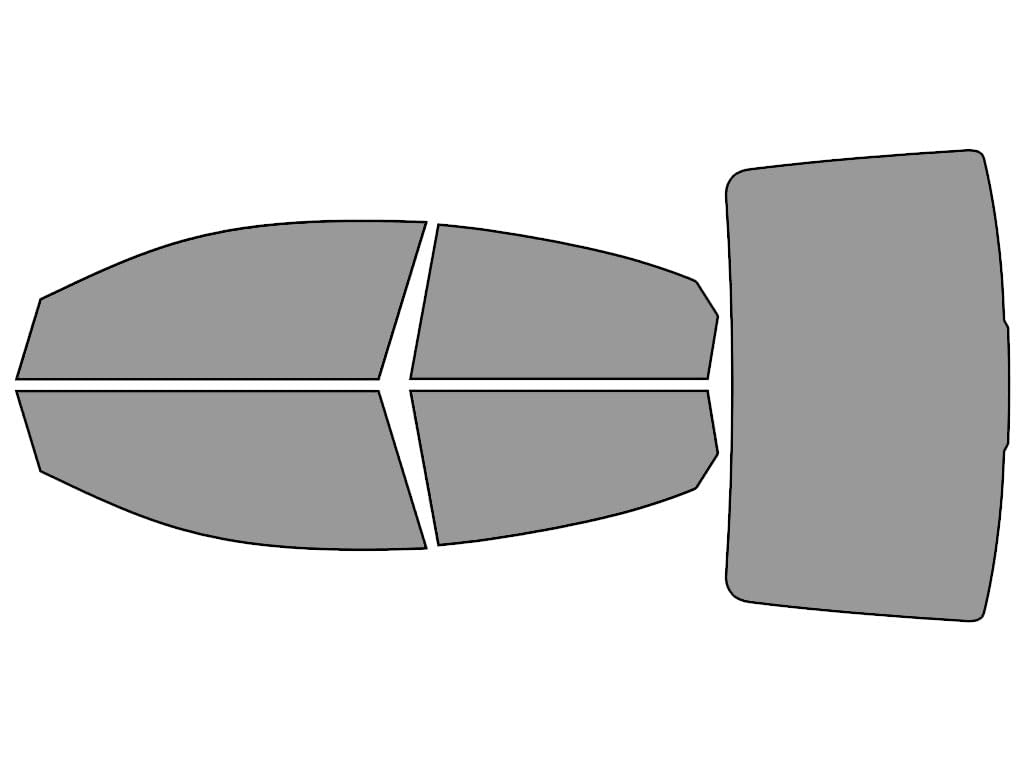 Rvinyl Window Tint Kit Compatible with Hyundai Accent 2018-2022 (Sedan) - Complete Precut Kit - 50%