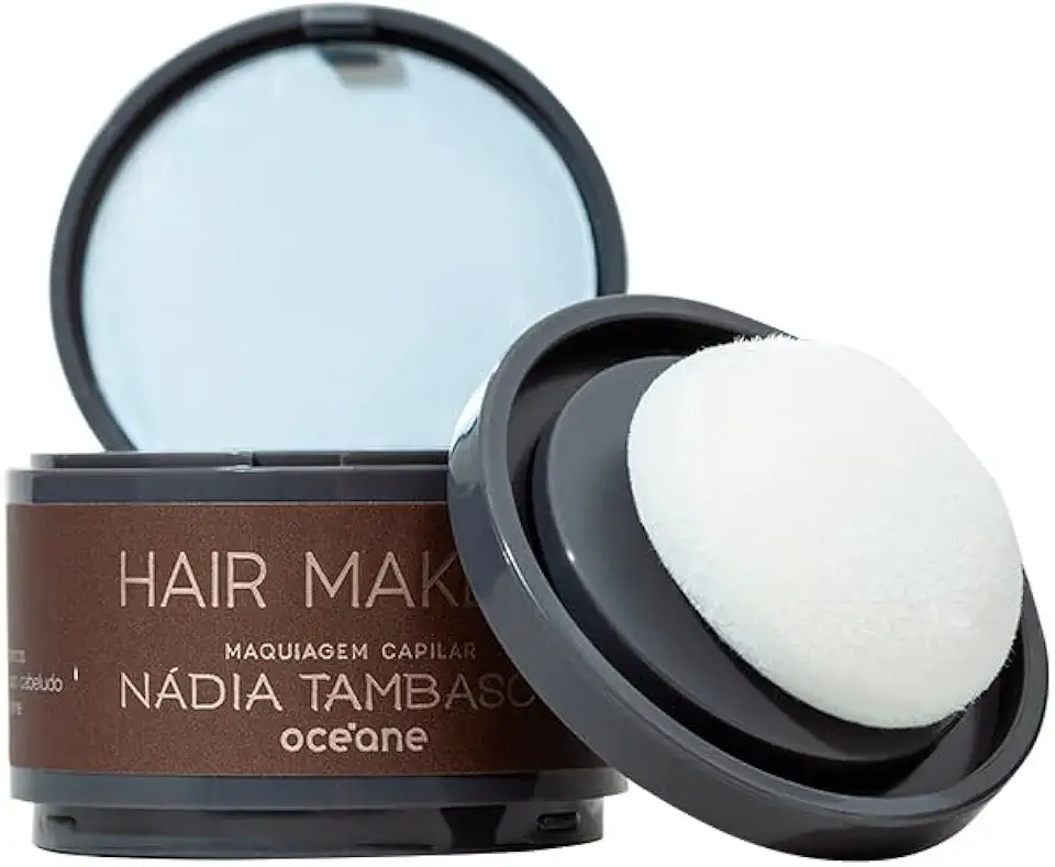 Océane Maquiagem Capilar Castanho Escuro Nádia Tambasco By Océane - Hair Makeup 4g