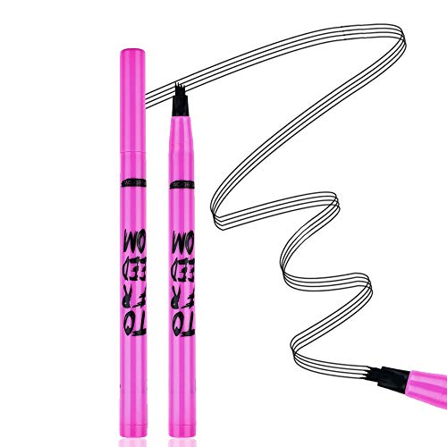 Aaiffey Eyebrow Tattoo Pen,Microblading Eyebrow Pen Microblade Eyebrow Pencil Waterproof & Smudge-Proof With Four Micro-Fork Tips Applicator for Daily Natural Eye Makeup