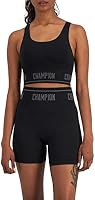 Champion Women's Rochester Flex Crop, Black, Large