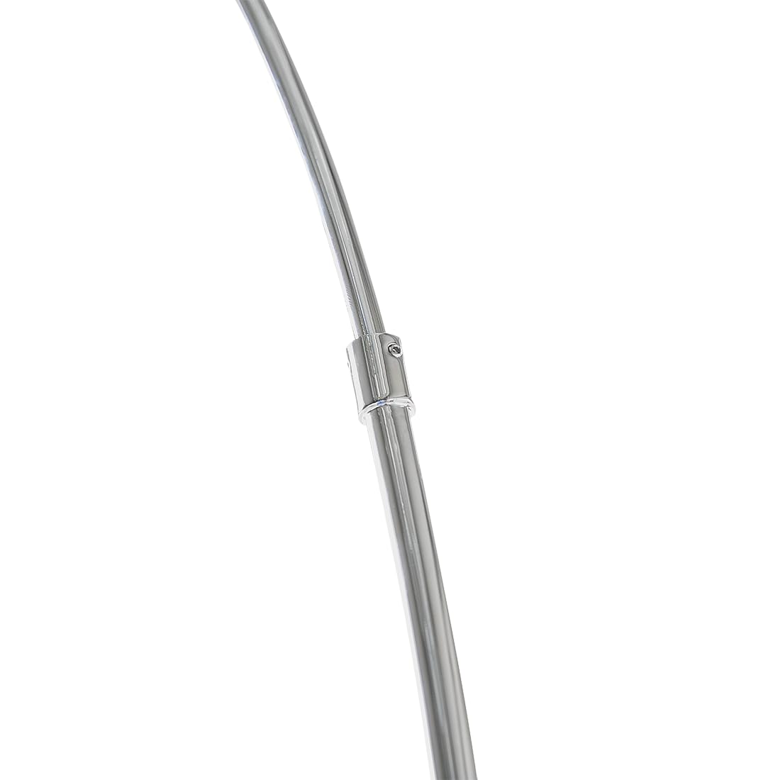 Beliani Lampada da Terra Metallo Argentato 188 cm Arco Base cromata Moderna