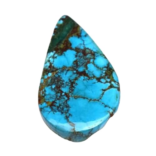 Cabochon poire turquoise naturelle pour sublimer vos colliers et bagues DIY