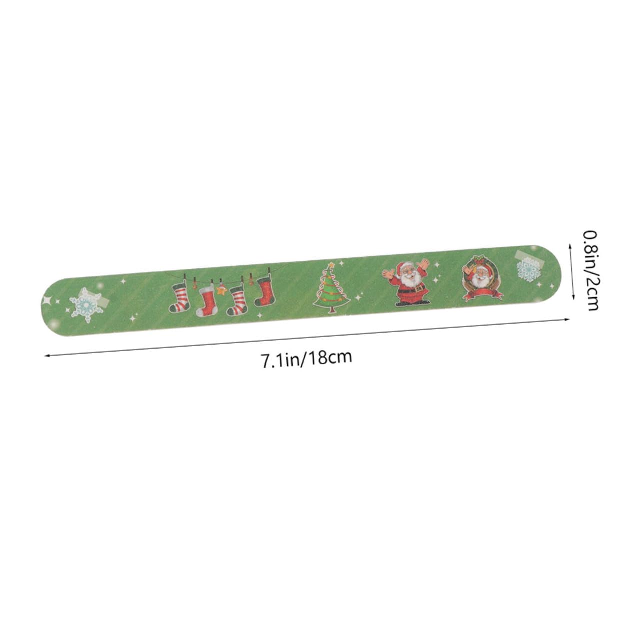OUNONA 24pezzi Unghie Natalizie Strumenti per Pedicure Strisce Lucidanti per Unghie in Eva come Mostrato Stili multipli