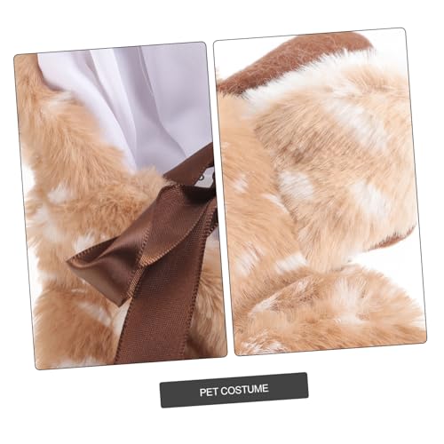 Disfraz para perro y gato capa de reno multicolor 37 cm miniatura 4