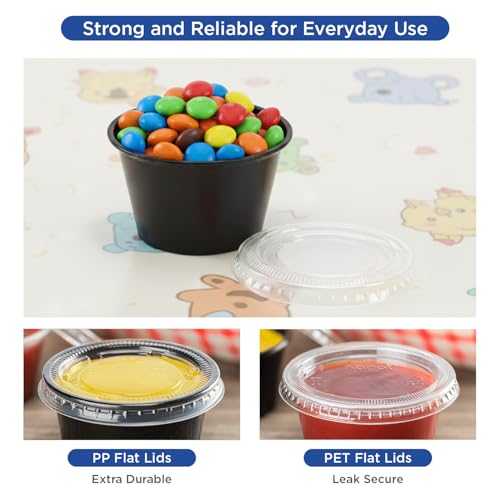 Image of Karat FP-P200-PP 2 oz. PP Portion Cups - Clear (Case of 2500)