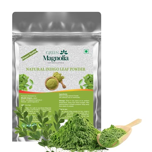 Image of Natural Indigo Leaf Powder for Hair Pure & Chemical-Free Herbal Hair Color & Care Powder Supports Natural Dark Shade & Healthy Hair (50gm)