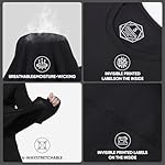 Thermal Underwear for Men Long Johns with Fleece Lined Base Layer Set for Cold Weather(Top and Bottom) - Image 4
