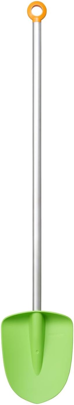 Fiskars MyFirst Fiskars Spade, for Children, Length: 91 cm, Synthetic Material-Spade/Aluminium Handle, Green/Orange, 1001420