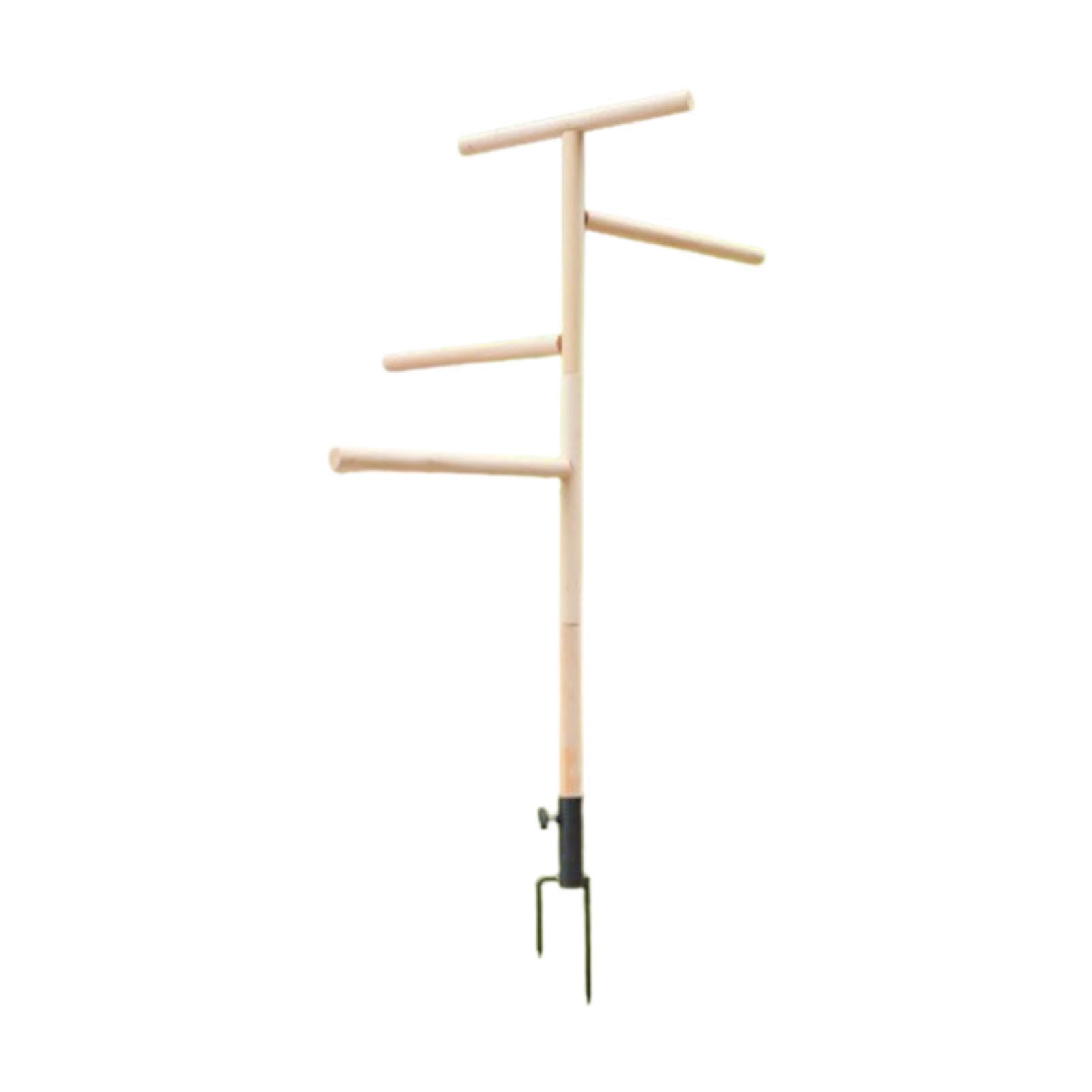 Colcolo Chicken Roosting Perch Large Chicken Perch Toys Birds Training Branch Perch Standing Chicken Roost Wooden Chick Perch Stand