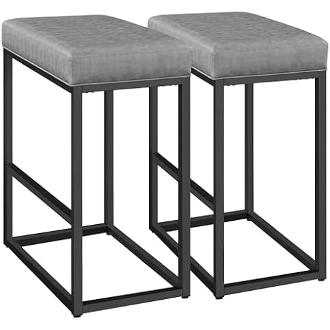 Yaheetech Tabourets de Bar Similicuir Cover