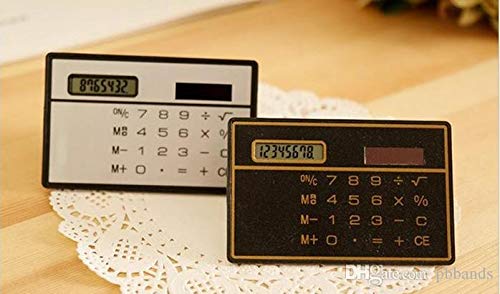 Amazon.co.jp: リタプロショップ® カード型 ソーラー電卓 ブラック