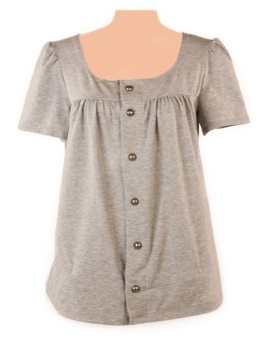 Post-op Top Lesa Short Sleeve Shirt Grey (Medium)