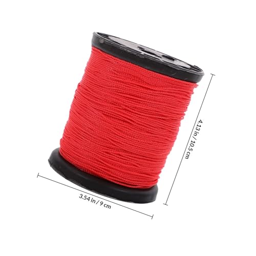 KALLORY cuerda de nylon para albañilería, línea retorcida para construcción, 2 rollos, 0.195kg, adecuada para sitios de construcción miniatura 2