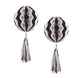 Größe: 55 cm/21.65inch SatinGold Halloween Dekoration, 2PCS Halloween H?ngend Gaze Dekorations Horrible Halloween Party Deko Stoff Tuch Spielzeug Kinder Geschenk (Wei?)