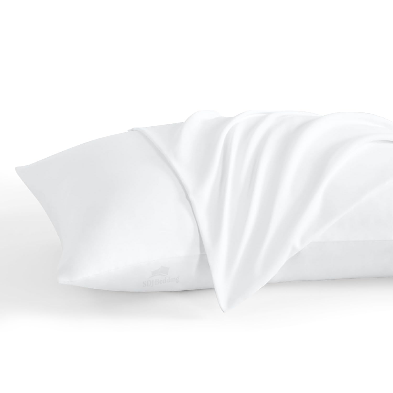 Online Bedding Linen Travel Pillowcase 13 x 18 Inch, 100% Egyptian Cotton Set of 2 Toddler Pillowcase Zipper Closer 600 Thraed Count - Toddler Travel 13x18 Zipper, White Solid