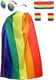BigTree Regenbogen-Flagge, 150 x 90 cm, UV-beständig, Polyester/Messing, Ösen für Innen- und Außenbereich, Festival, Diversity, Feier, 90 x 150 cm