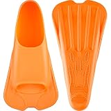 CAPAS Swim Training Fins Comfortable Silicone Lap Swimming Short Blade Floating Flippers with Mesh B