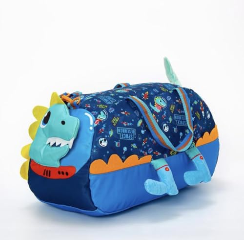 Image of 3D Design Duffle Bag for Kids & Adult| Large Compartment Foldable Luggage with Shoulder Strap | Lightweight Travel & Short Trips Storage Organizer for Women (Dinasour)