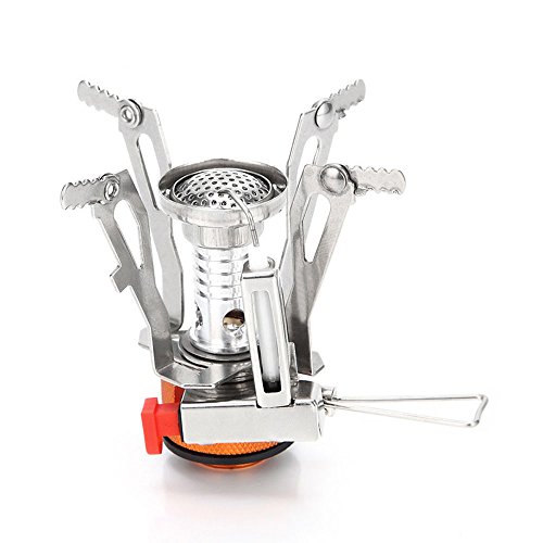 Myconvoy Ultralight Collapsible Windproof Stove, Piezo Ignition,Climbing/Hiking Travel/Camping/Fishing/Adventure