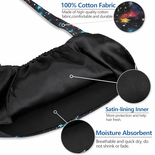 Image of QBA Adjustable Working Cap with Button, Cotton Working Hat Sweatband, Elastic Bandage Tie Back Hats for Women & Men, One Size