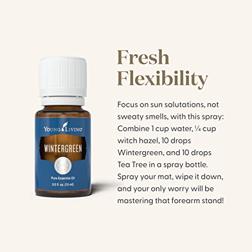 Wintergreen Pure Essential Oil 15Ml By Young Living Essential Oil - Soothing Massage Oil - Experience A Refreshing And Invigorating Aura - Contains Cool & Minty Aroma #TOP5
