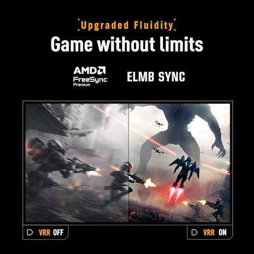 ASUS TUF Gaming VG27AQ5A-J Gaming Monitor: 27-inch, QHD(2560x1440), 210Hz(OC), Fast IPS, ELMB SYNC, 0.3ms GTG (min.), Stereo speaker, DisplayWidget Center, Black - Infiniarc Edition