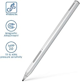 RENAISSER Surface Stylus, Magnetic Attachment, 4096 Pressure Points and Tilt Function, Palm Rejection