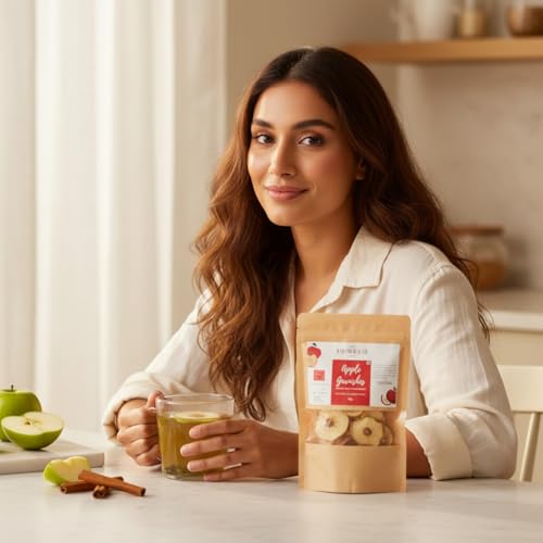 Image of Bab Louie & Co. Apple Dehydrated Fruits Garnishes For Cocktail, Mocktail, Detox Water, Green Tea, Snacks | Air Dried | Gluten Free | Vegan | No Sugar | 100% Natural | Zero Preservatives | 50 gm
