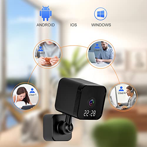 Outdoor Camera Wireless Night Vision Cameras For Home Security Blink Indoor Camera With 360° View, Two-Way Audio, Wifi Camera Pet Camera, Video Surveillance Equipment Gifts For Men Women (Black) #TOP7