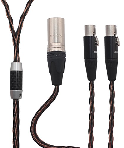 C-DF HiFi Replacement for Audeze LCD-2 LCD-3 LCD-4 LCD-X LCD-XC etc. Headphones, 4-pin XLR Balanced Male, Replacement Audio Upgrade Cable. C-DF (1.5M(4.9FT))