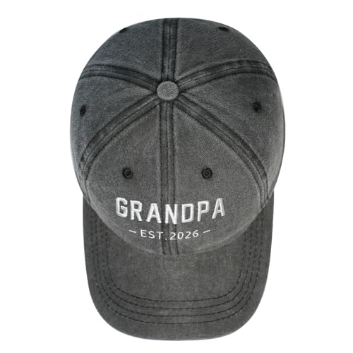 Image of New Grandpa Gifts First Time Est 2026 Promoted to Grandpa to be Hat for Men