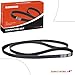 A-Premium Engine Serpentine Drive Belt Compatible with Jeep Wrangler 2012-2017, Wrangler JK & Mercedes-Benz C280, GLK350, GLE350, GLE400, ML350 & Chevrolet P30 & GMC P3500 & Mitsubishi Raider