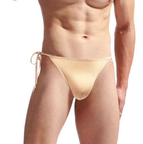 Men's Sexy Lingerie Cotton Tie Rope Cute Boxer Brief Underwear Panties Sissy Thong Underwear4