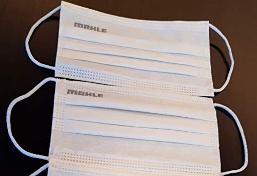 Máscara Facial Camada Dupla Proteção Com Elástico e Clip Nasal Ajuste no Nariz Caixa Com 40 Unidades