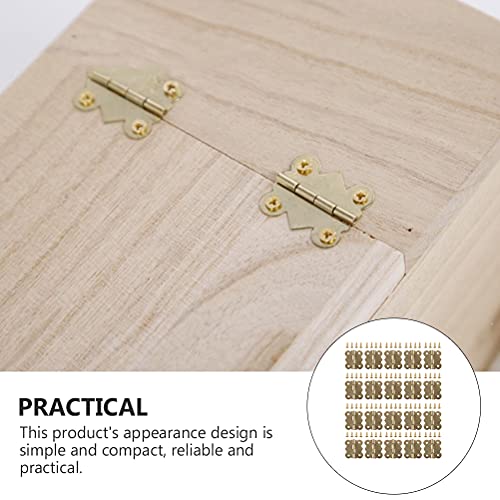 iplusmile Vogel Accessoire 40 STKS Papegaai Nest Box Accessoires Anti- bijt Ring Vlinder Scharnier Lock met Schroef - Afbeelding 8