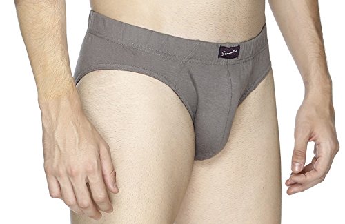 Image of Semantic Men's Solid Cotton Brief Underwear - Pack of 3