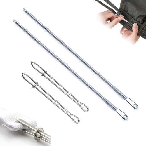 4 Pcs Drawstring Threader Tool, Stainless Steel Long...