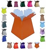 Glänzender lebendiger Blumenstrauß, Blumenkasten/Vase, Transportdisplay, Präsentationsboxen (1, Orange)