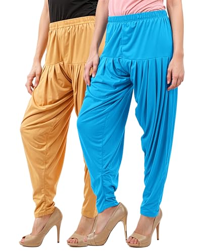 Image of Buy That Trendz Women's Viscose Dhoti Patiyala Salwar Harem Bottoms Pants