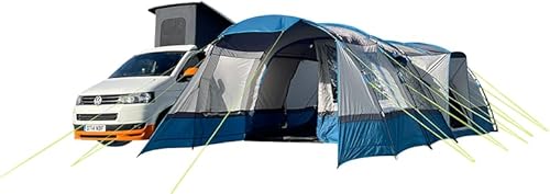 OLPRO Cocoon V2 Campervan Awning – Large 8 × 3.5 m Driveaway Awning for Camper Vans & Motorhomes – 5-Berth Blackout Sleeping Pods, Sewn-In Groundsheet, Dual Beading & Fibreglass Poles