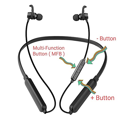 Image of Blackstar SPORTBAND Pro Bluetooth Neckband Earphones with Mic and Audio Controls (with 20 Hours+ Continuous Play Battery Life & 100 Days Standby Time & Studio Quality High Bass Sound) (Regular Model)