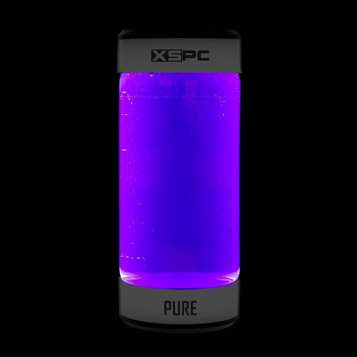 XSPC Pure Premix Distilled PC Coolant, 1 Liter, UV Purple, 2-Pack