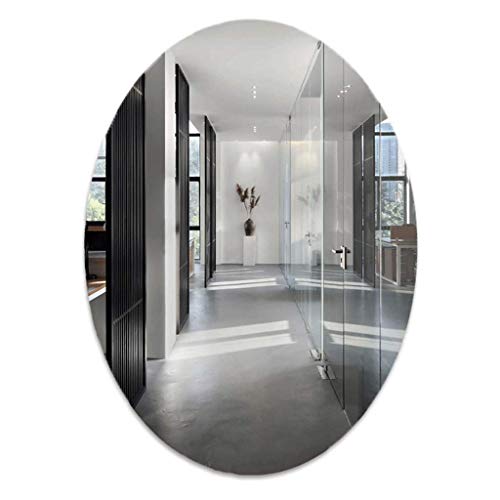 espejo de pared redondo decorativo entero barato Espejo de pared ovalado Espejo de vanidad moderno Colgante sin marco Horizontal o vertical, para cuarto de baño Dormitorio Sala de estar espejo de pa