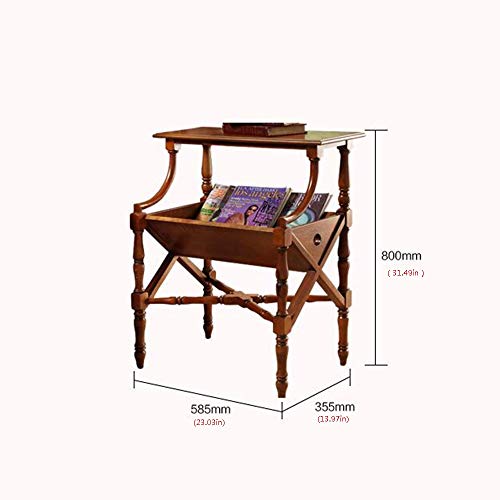 Mesa auxiliar de sofá granate perfecta para leer en el salón 2