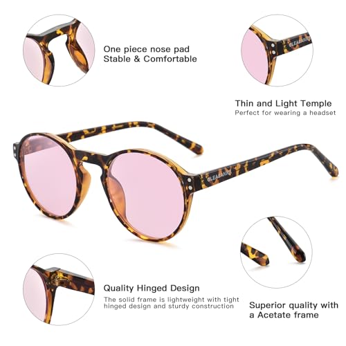 Image of Blue Light Glasses for Woman, AR Coating, Sleep Computer Gaming Glasses, Anti Eyestrain and UV Glare Protection