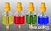 Ner Mitzvah Hanukkah Colored Ohr Lights, Pre-Filled Oil Candles - Small Size, 44 per pk. Burns Aprox. 1 1/2 Hrs
