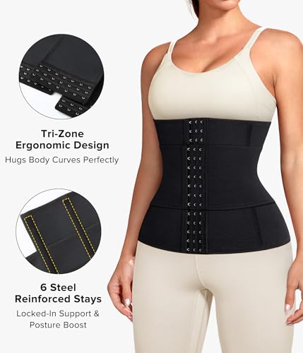 Junlan Waist Trainer for Women Shapewear - Tummy Control Waist Cincher Segmented Body Shaper2