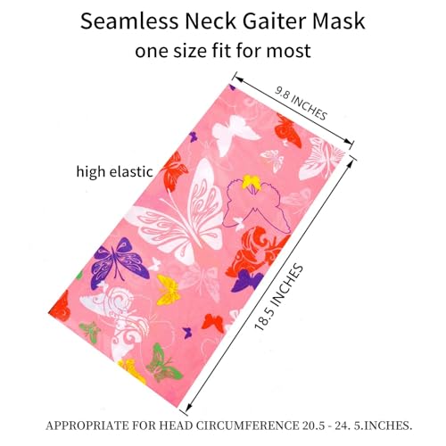 Image of Neck Gaiter Masks Tube Scarf,Seamless Bandanas Buffs Gators,Ourdoor Face Mask Face Covering Multi Headwear
