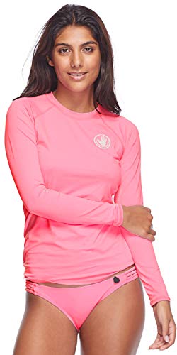 Image of Body Glove Women's Smoothies Sleek Solid Long Sleeve Rashguard with UPF 50+